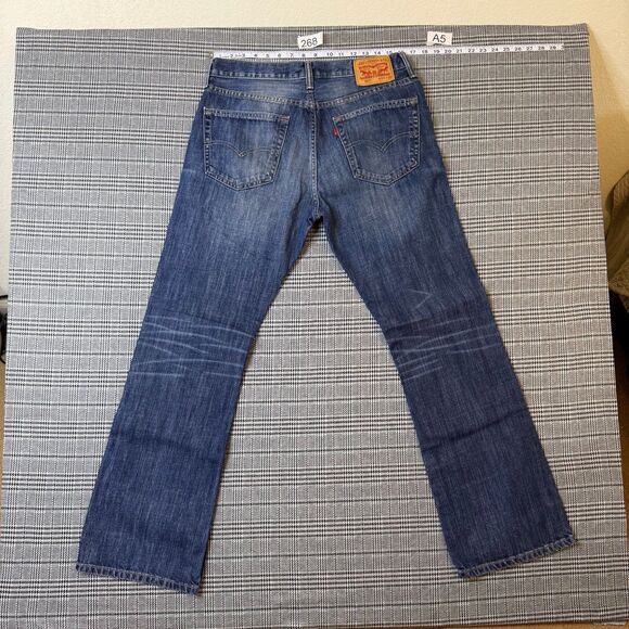 Levi's 527 Men's Jeans Blue Denim 34x32 Straight Leg Cotton - Picture 1 of 10